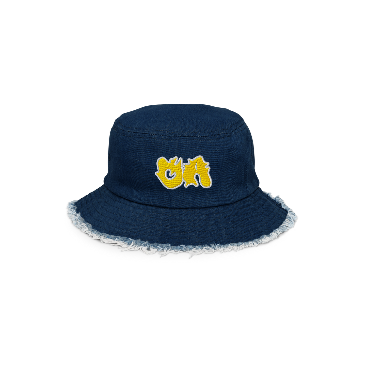 OA Distressed Denim Bucket Hat