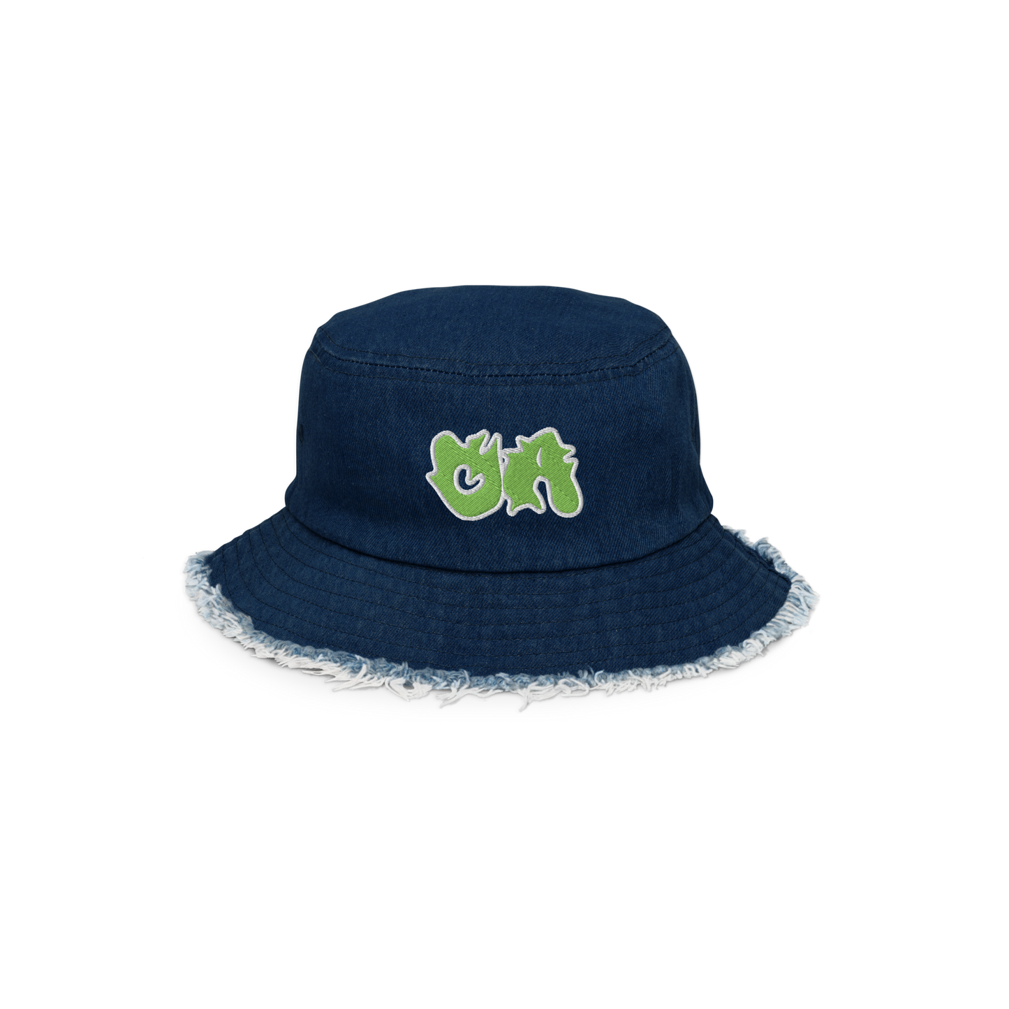 OA Distressed Denim Bucket Hat