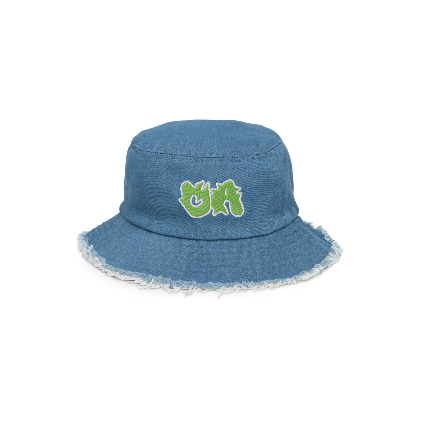 OA Distressed Denim Bucket Hat